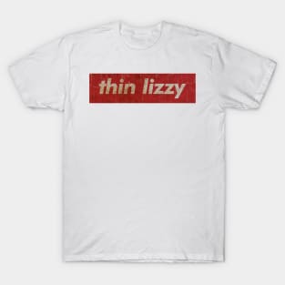 Thin Lizzy - RECTANGLE RED VINTAGE T-Shirt